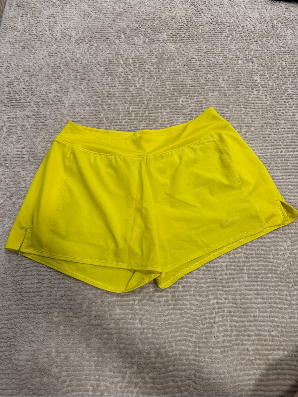 Nike Women’s Yellow golf and tennis Athletic Shorts